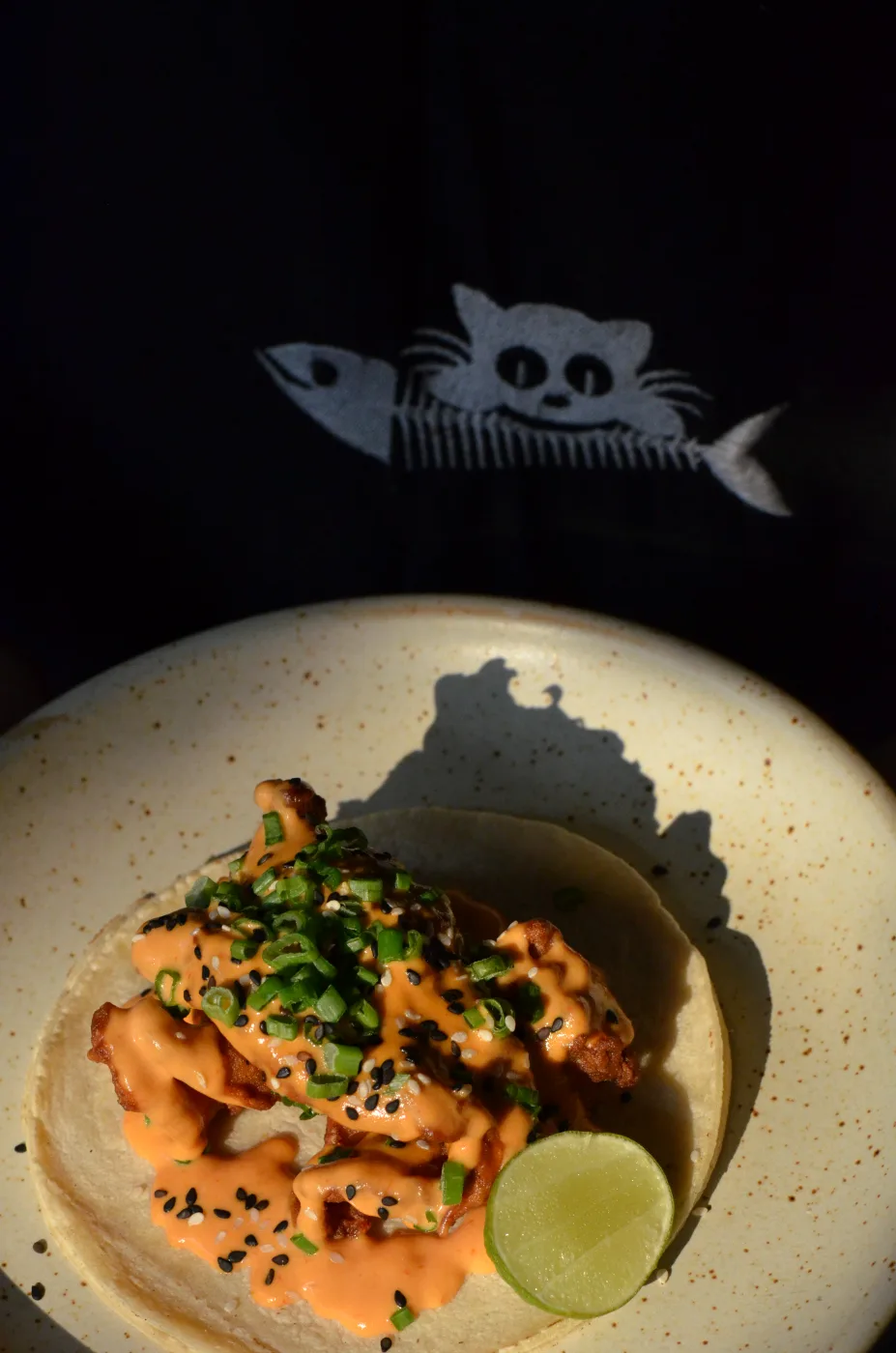 Taco de mariscos de Don Gato